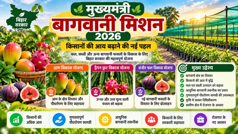 मुख्यमंत्री बागवानी मिशन 2026: किसानों को बागवानी के लिए सरकारी सहायता, पात्रता और आवेदन प्रक्रिया